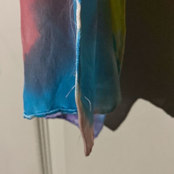 Beautiful Rainbow Handmade Silk Scarf - Picture 3 of 8